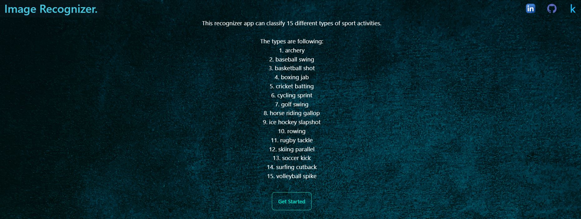 Sports Activity Recognizer